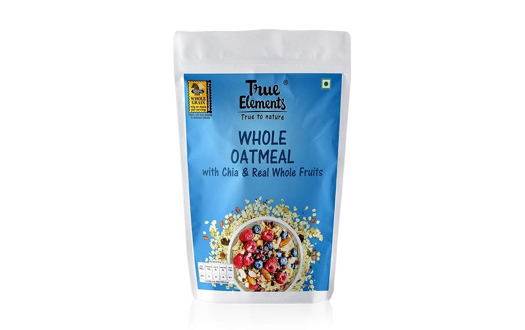True Elements Whole Oatmeal with Chia & Real Whole Fruits   Pack  1.2 kilogram
